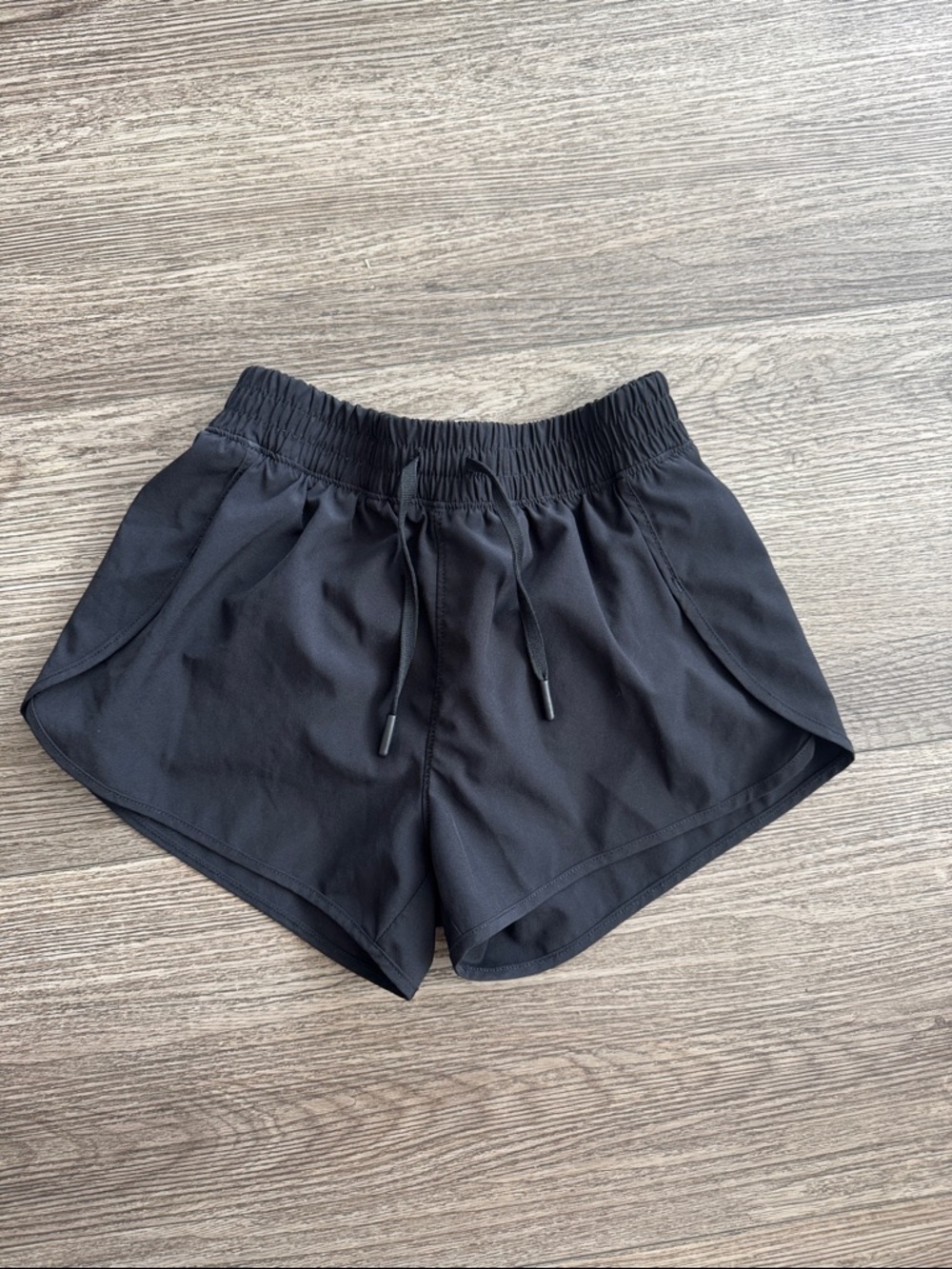 90 Degree By Reflex Black Girls' Athletic Drawstring Shorts
